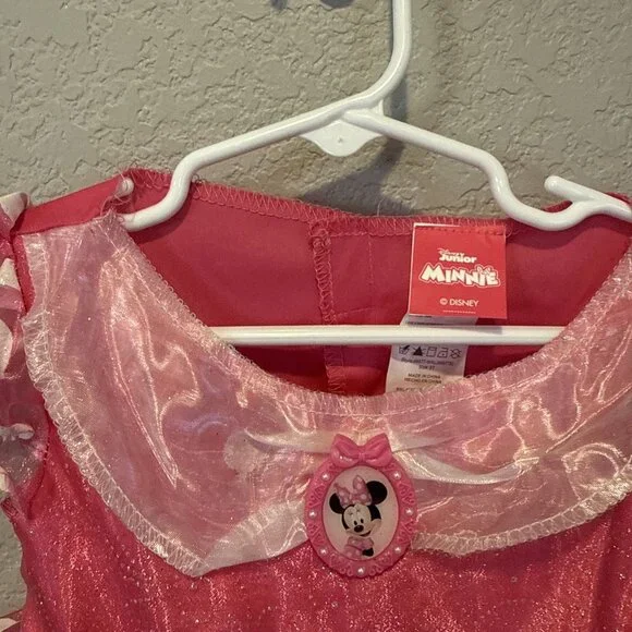 Disney Pink Minnie Mouse Dress 2T Toddler Pink Dress Up Costume Pretend Play - Picture 3 of 6